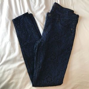 7 for All Mankind Retro Paisley Skinny Jeans 29